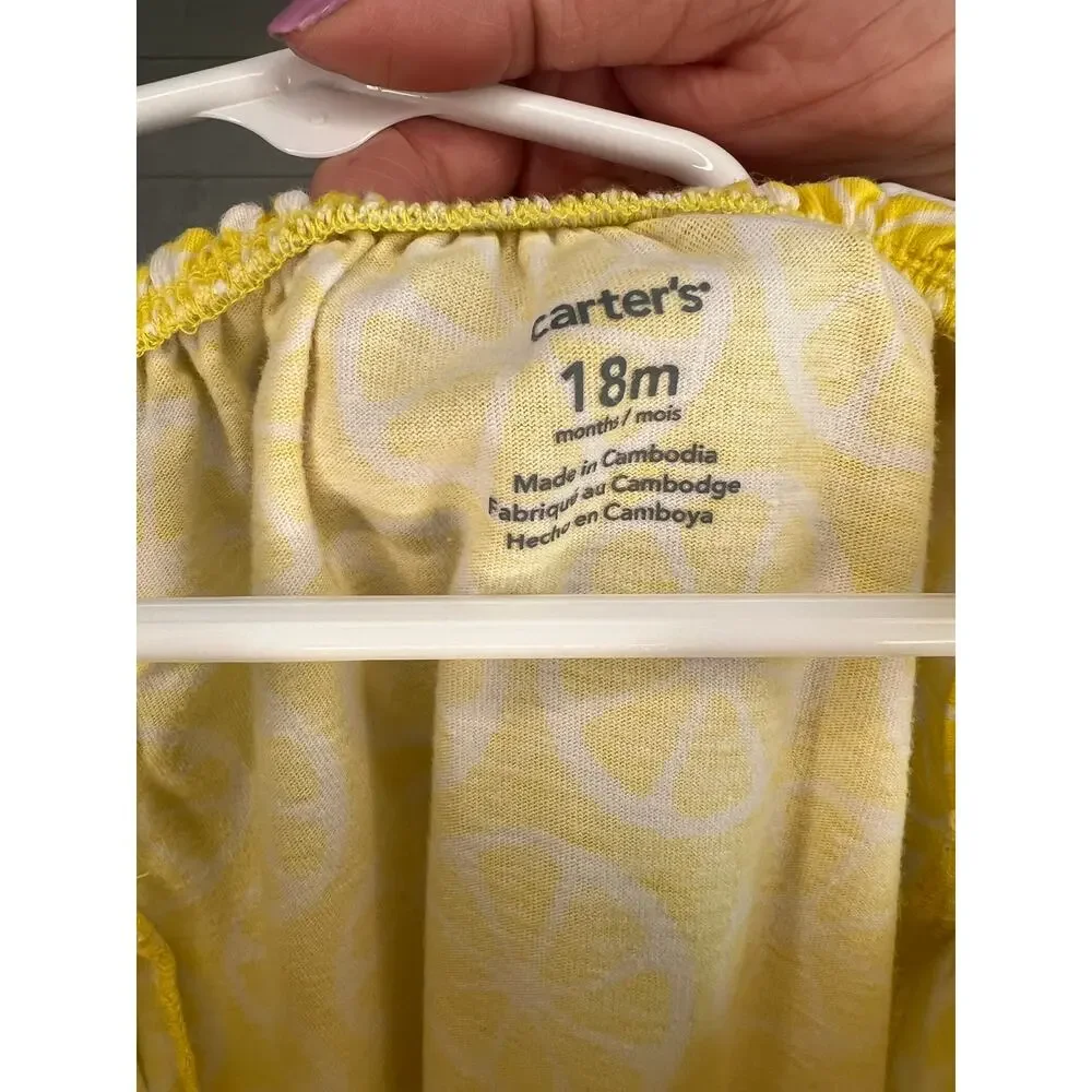 Carter's Baby Girl Romper Bundle Size 18 Months  Floral/ Geometric 3 Piece Set